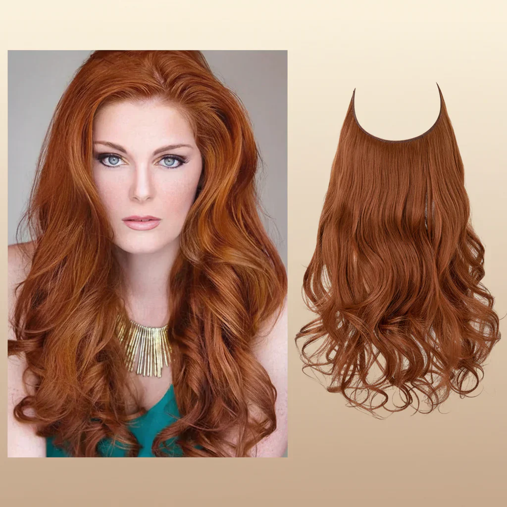 Haarverlängerung Clip Extensions Echthaar Look Volumen Lang - Image 17