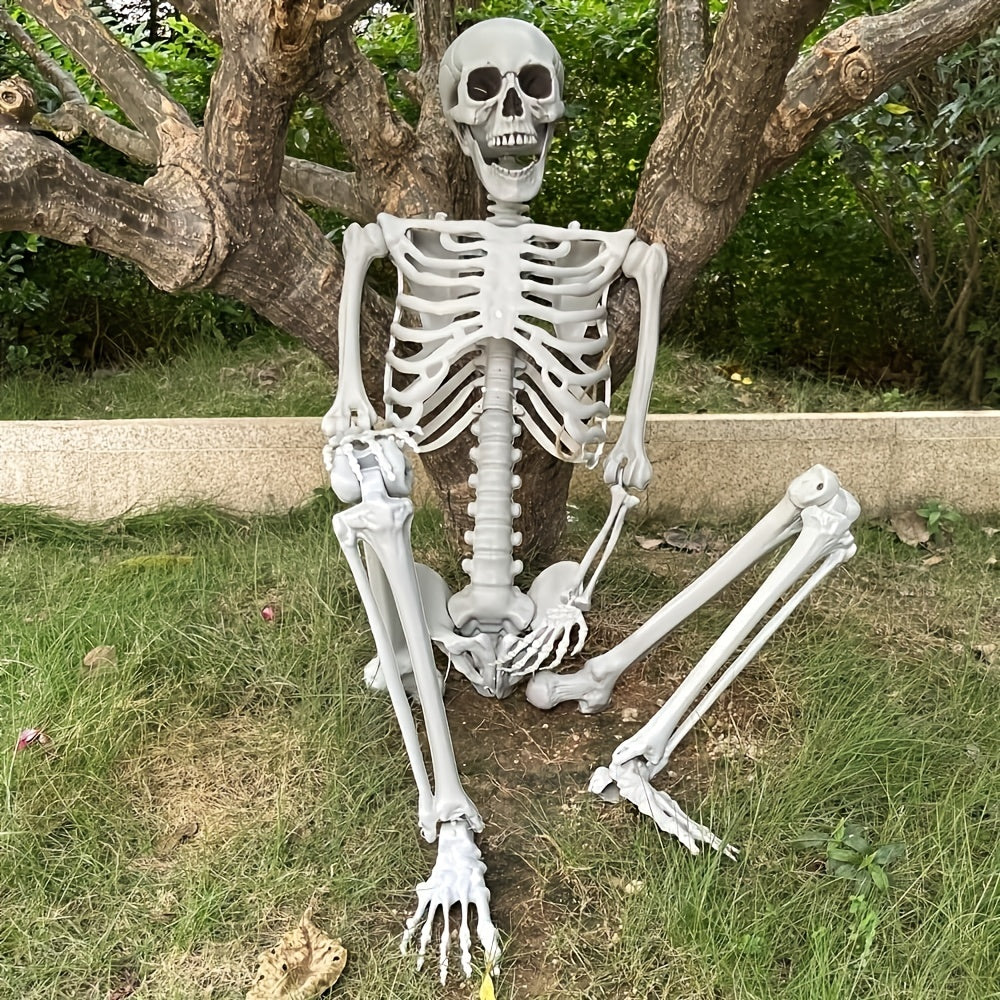 Halloween Deko Lebensgroßes Skelett Figur Kunststoff - Image 2