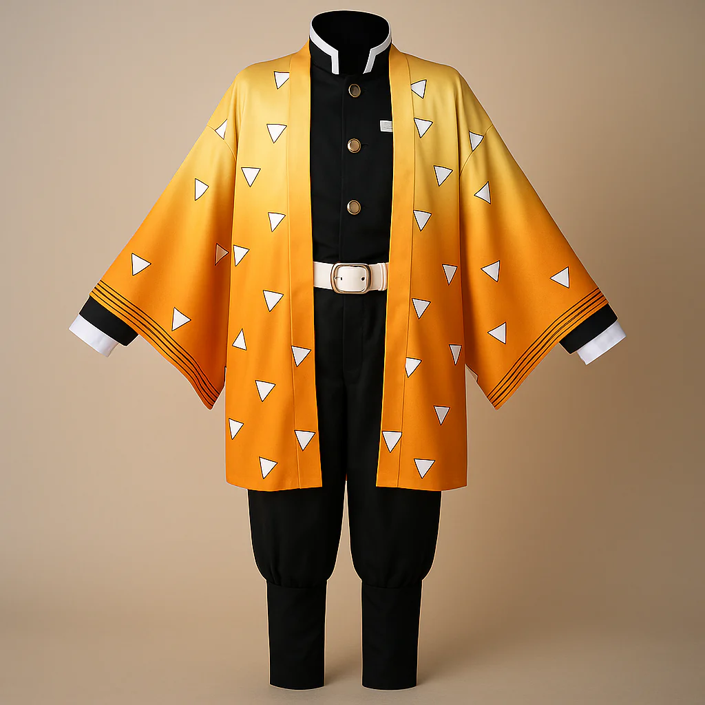 Halloween Kinderkostüm Schwarz Grün Kimono - Image 10