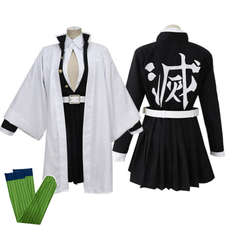 Halloween Kinderkostüm Schwarz Grün Kimono - Image 6