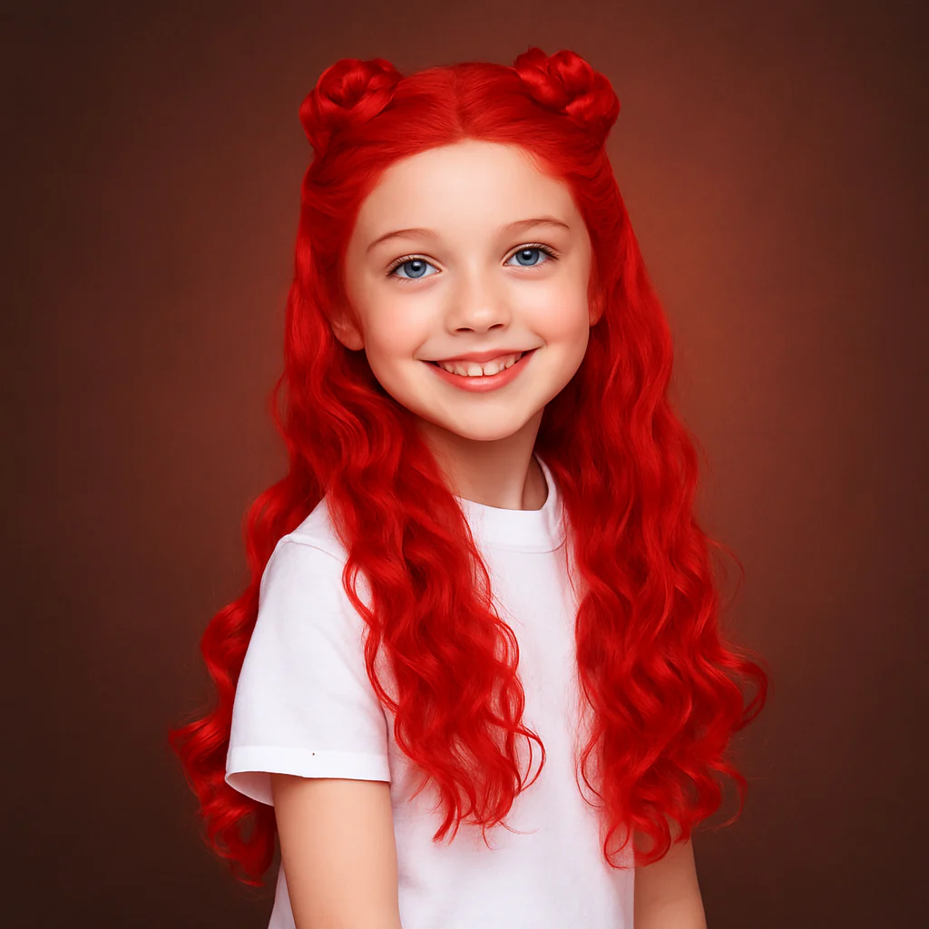 Halloween Kostüm Rot PU Leder Kinder - Image 10