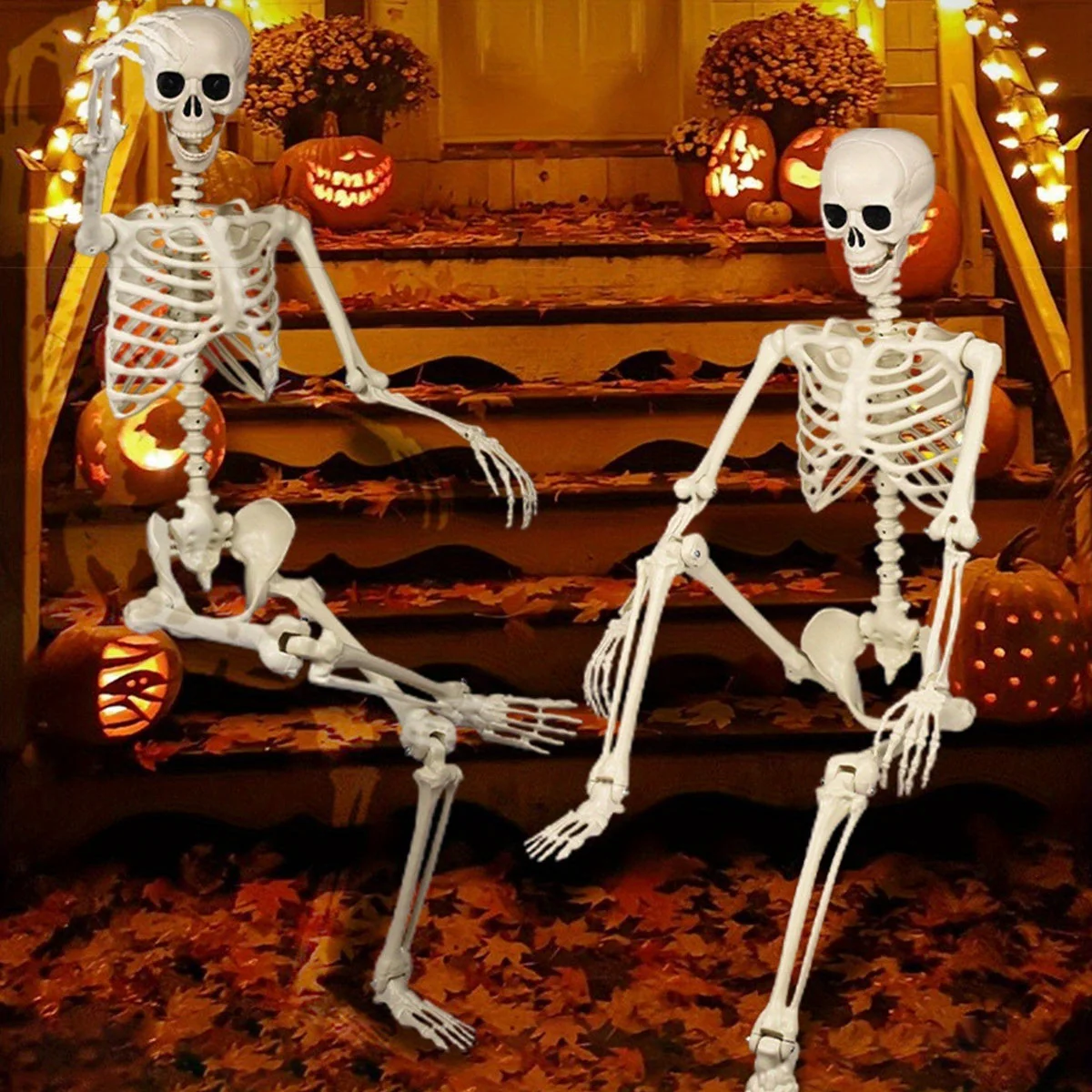 Halloween Skelett Kunststoff Deko Figur - Image 5