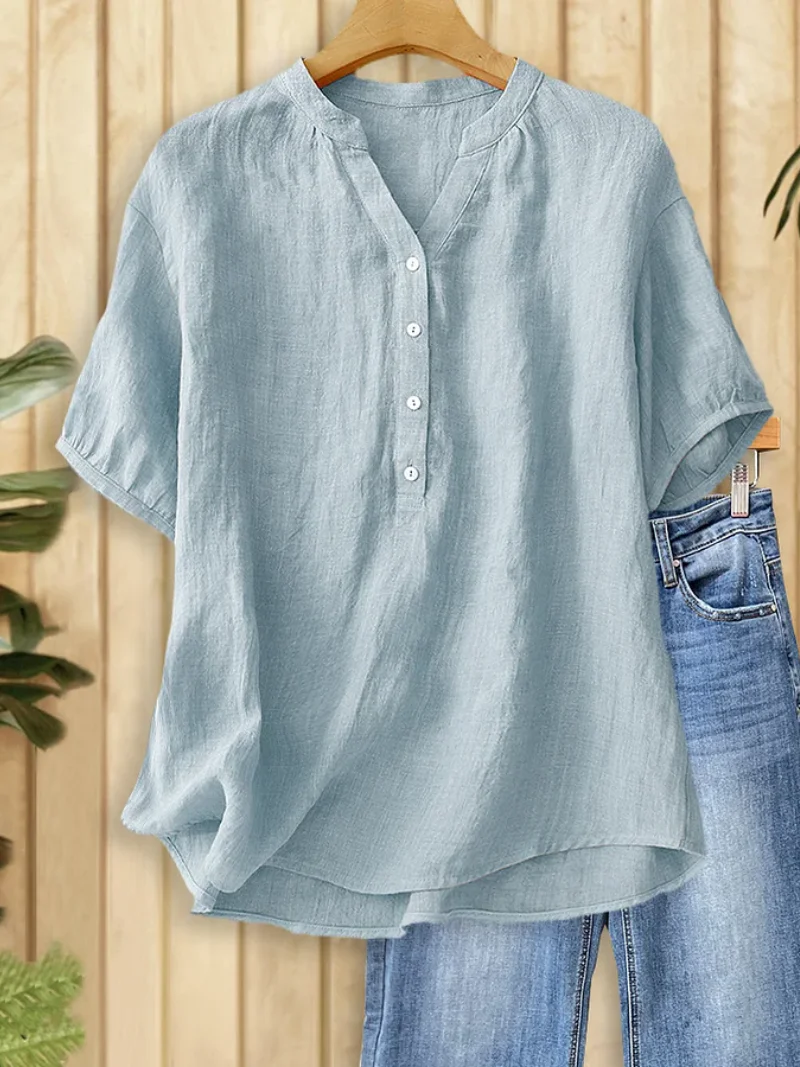 Hanna | Zeitlose Bluse mit V-Ausschnitt Damen - Image 2