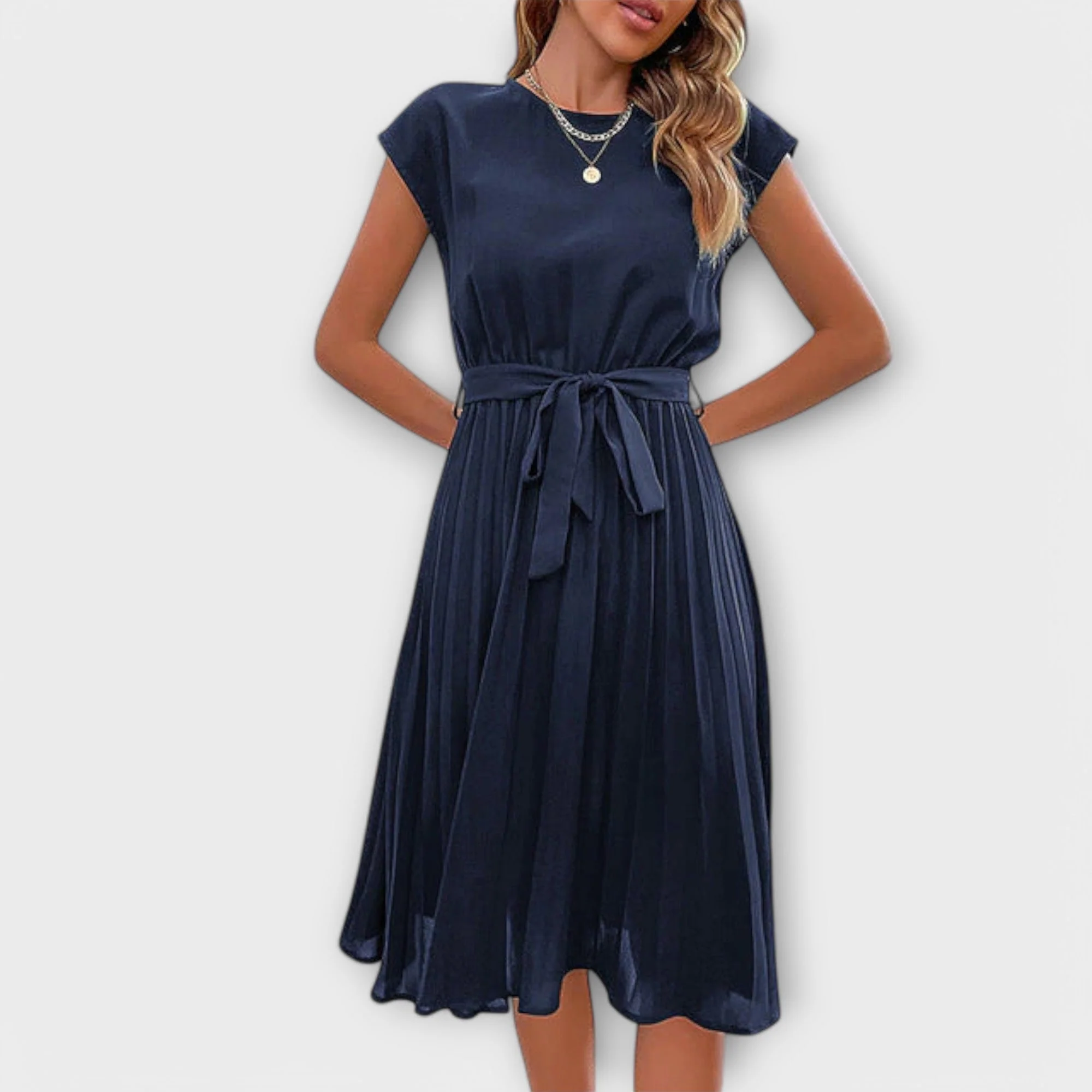 Hanna | Zeitloses Sommer Midi Plissee Kleid - Image 7