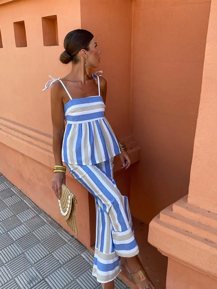 Hanne - Bedrucktes Hosenset Sommeroutfit