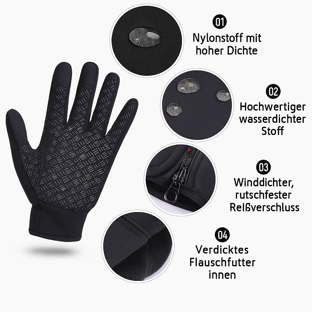 Heated Gloves Winter Thermohandschuhe Warm Fleece Handschuhe - Image 4