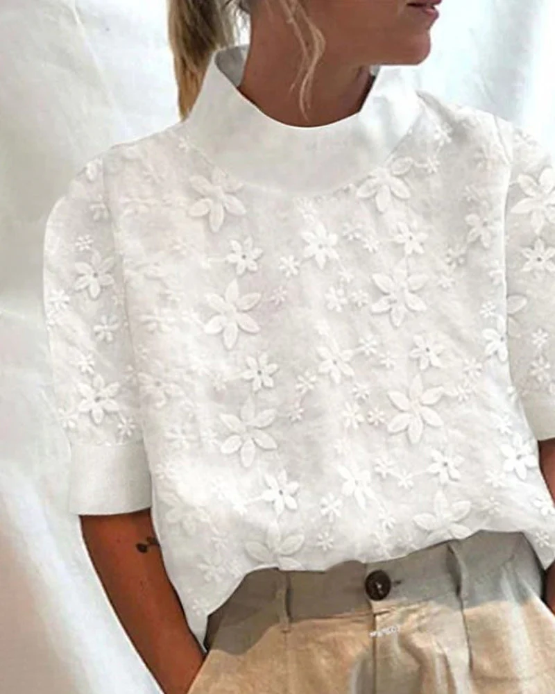 Heidi | Elegantes Stilloberteil mit Stehkragen