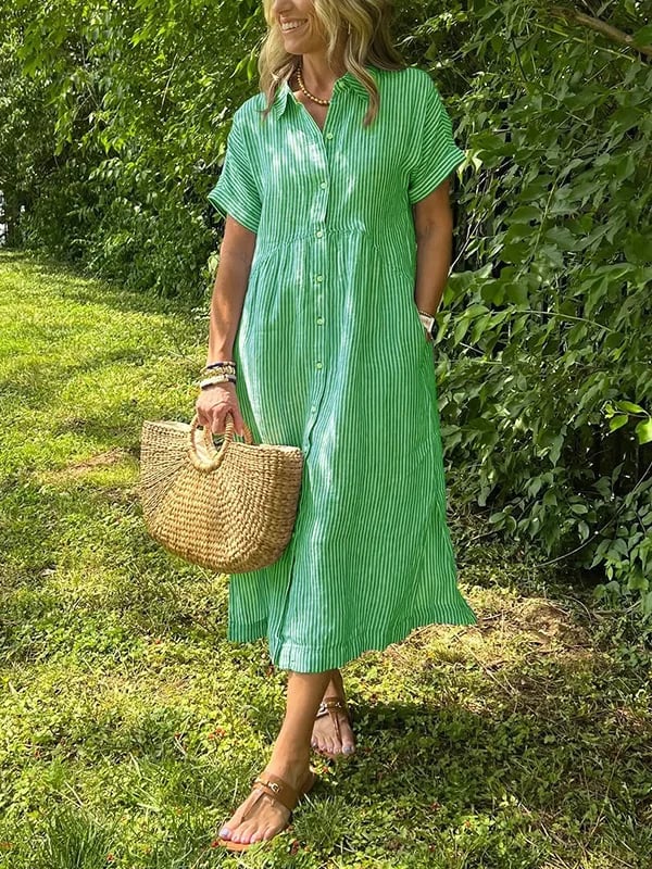 Helga | Komfortables Maxi-Hemdkleid mit weichem Griff - Image 4