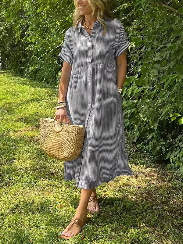 Helga | Komfortables Maxi-Hemdkleid mit weichem Griff - Image 5
