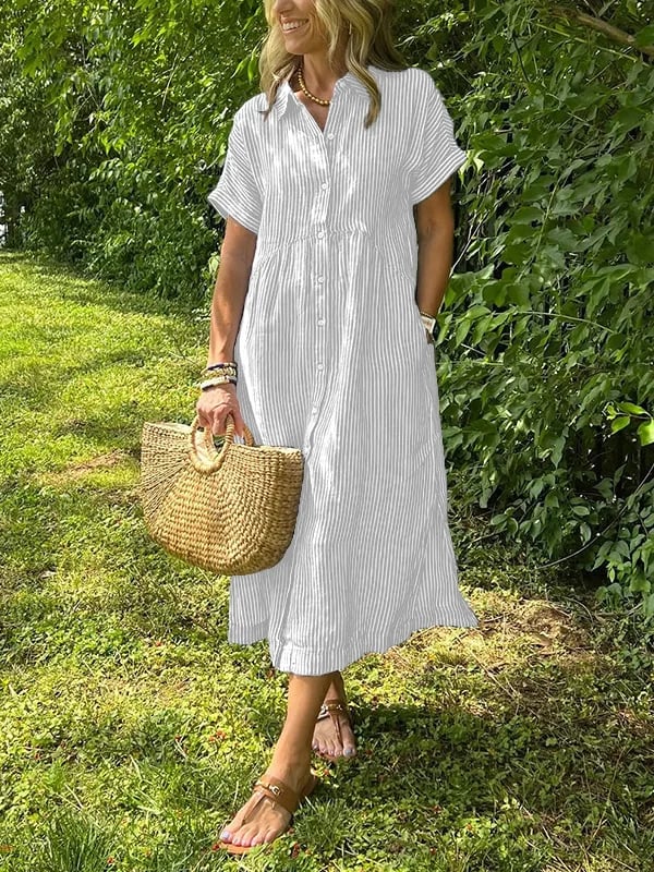 Helga | Komfortables Maxi-Hemdkleid mit weichem Griff - Image 7
