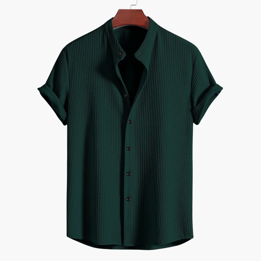 Hemd mit Stehkragen für Herren - Slim Fit, Elegant & Modern - Image 4