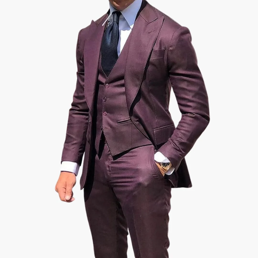 Herren Anzug dreiteilig mit Weste Jacke und Hose