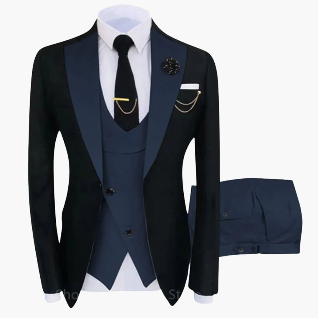 Herren Anzug mit Weste und langärmligem Sakko - Image 3
