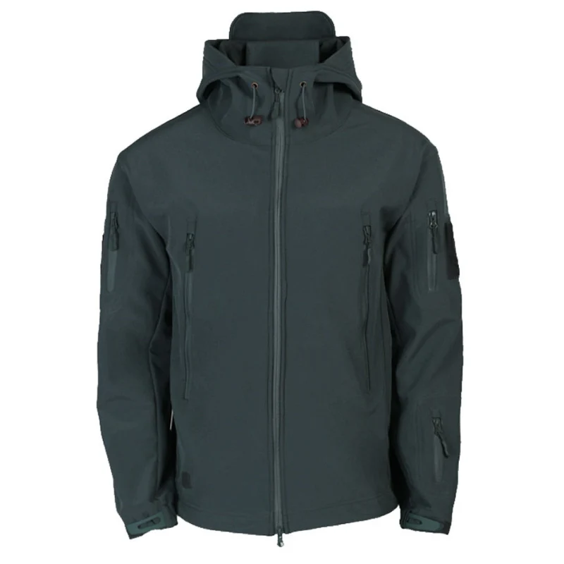 Herren Funktionsjacke mit Kapuze | Outdoor Reißverschluss - Image 3