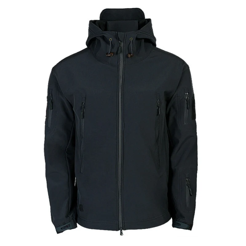 Herren Funktionsjacke mit Kapuze | Outdoor Reißverschluss - Image 4