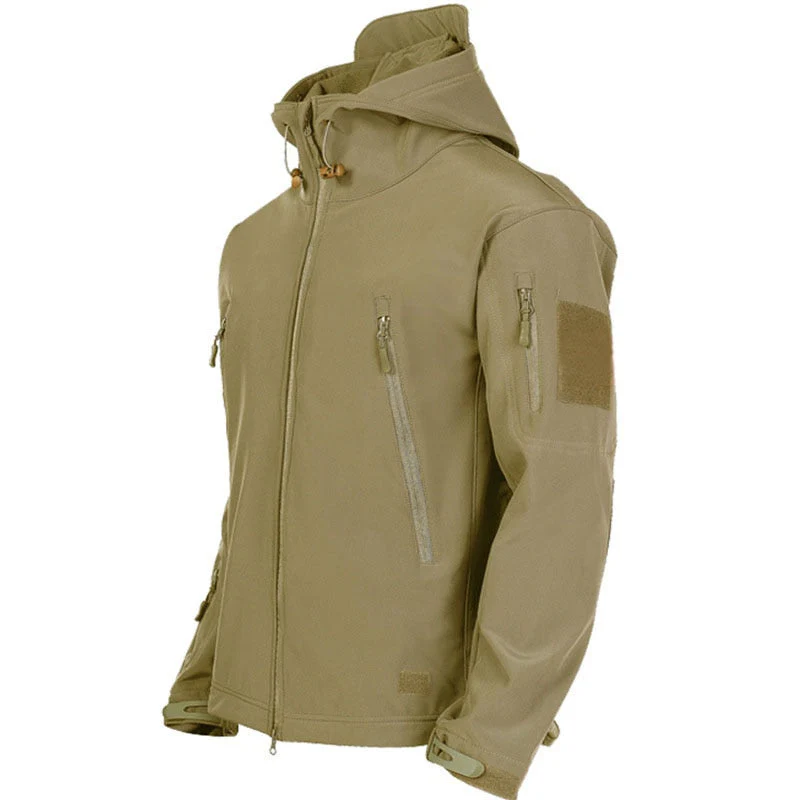 Herren Funktionsjacke mit Kapuze | Outdoor Reißverschluss - Image 5