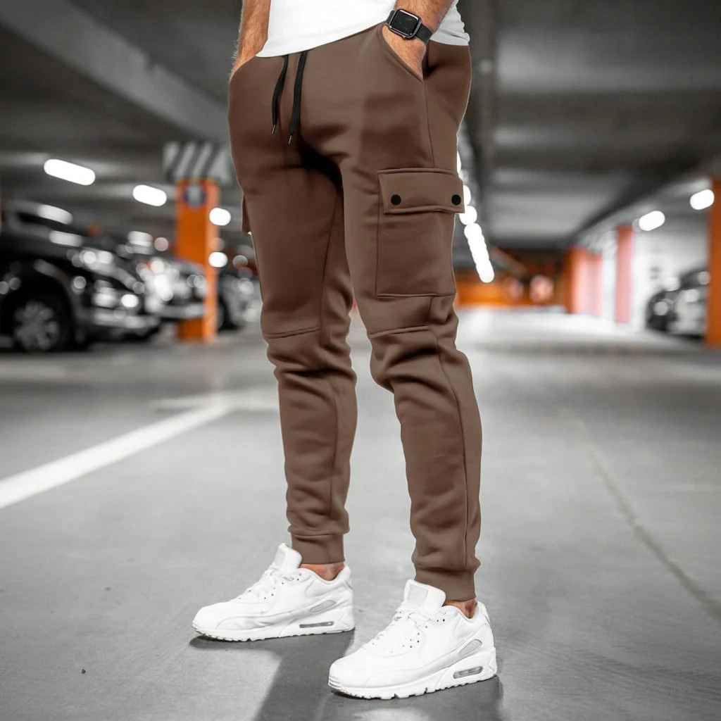 Herren Jogginghose Sport Freizeit Bequemer Passform - Image 3
