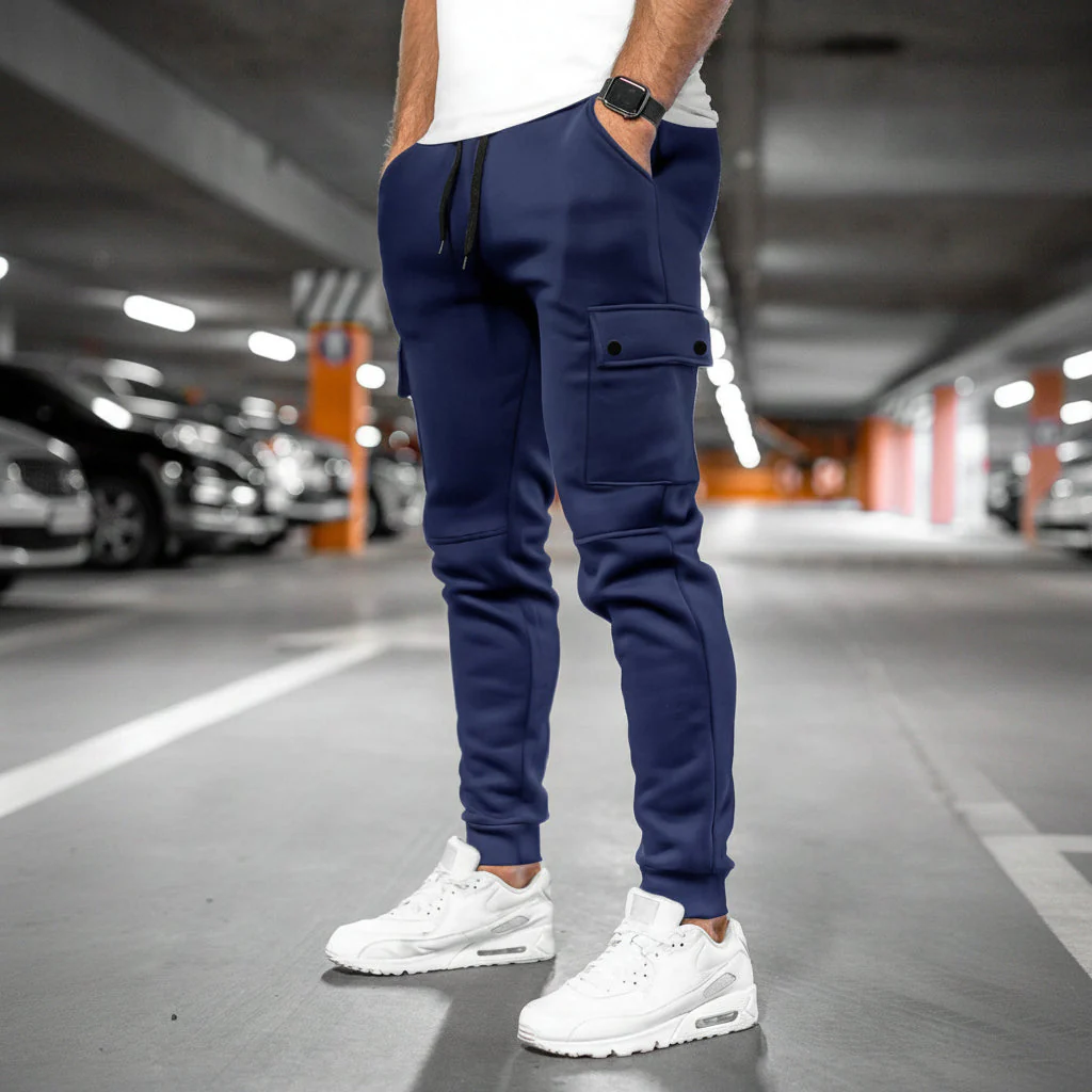 Herren Jogginghose Sport Freizeit Bequemer Passform - Image 4