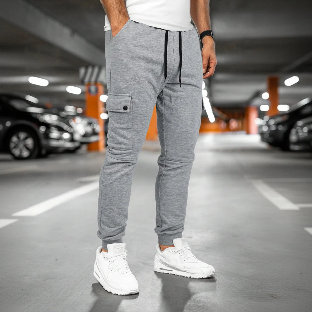 Herren Jogginghose Sport Freizeit Bequemer Passform - Image 5