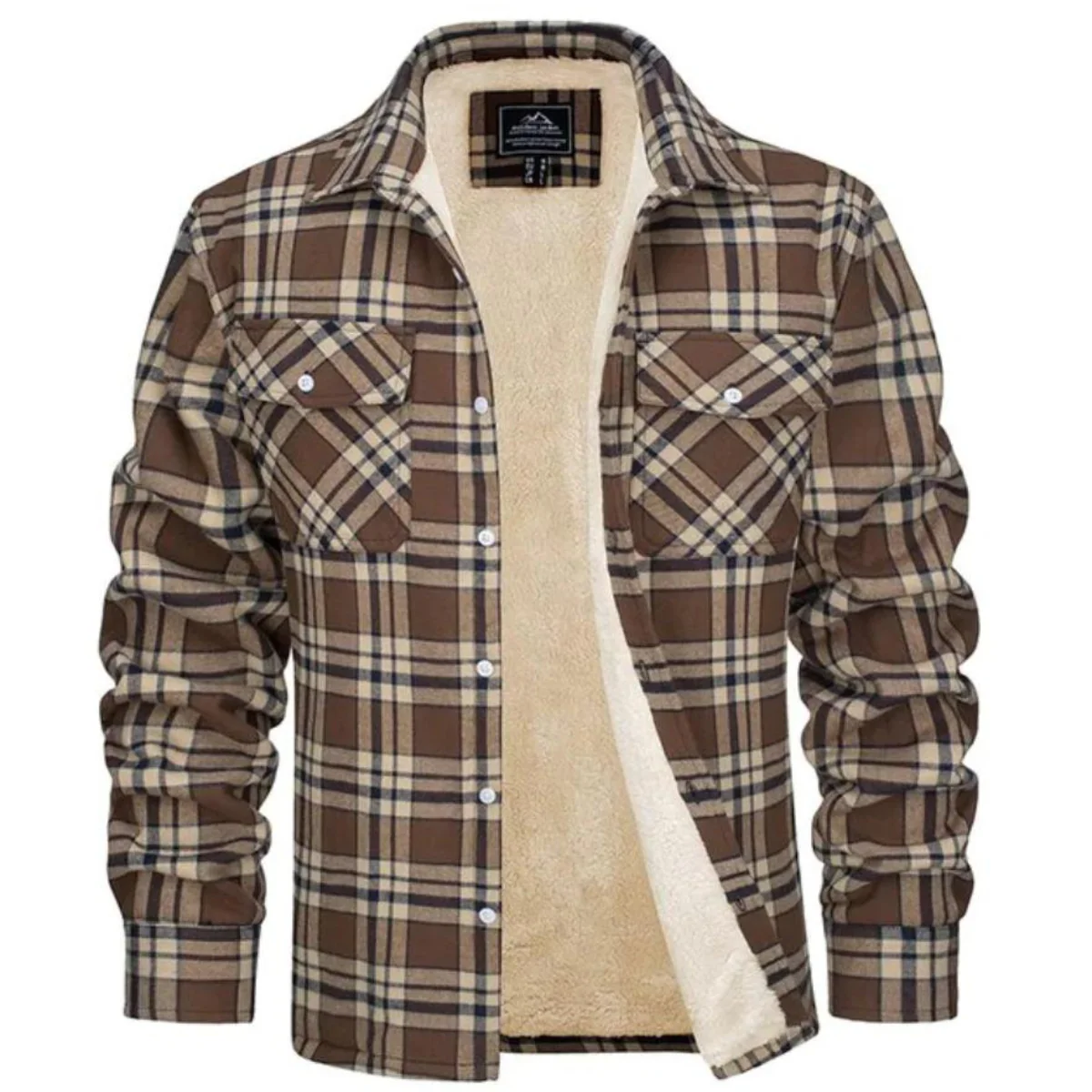 Herren Kariertes Fleecejacke | Freizeit Winterbekleidung - Image 6