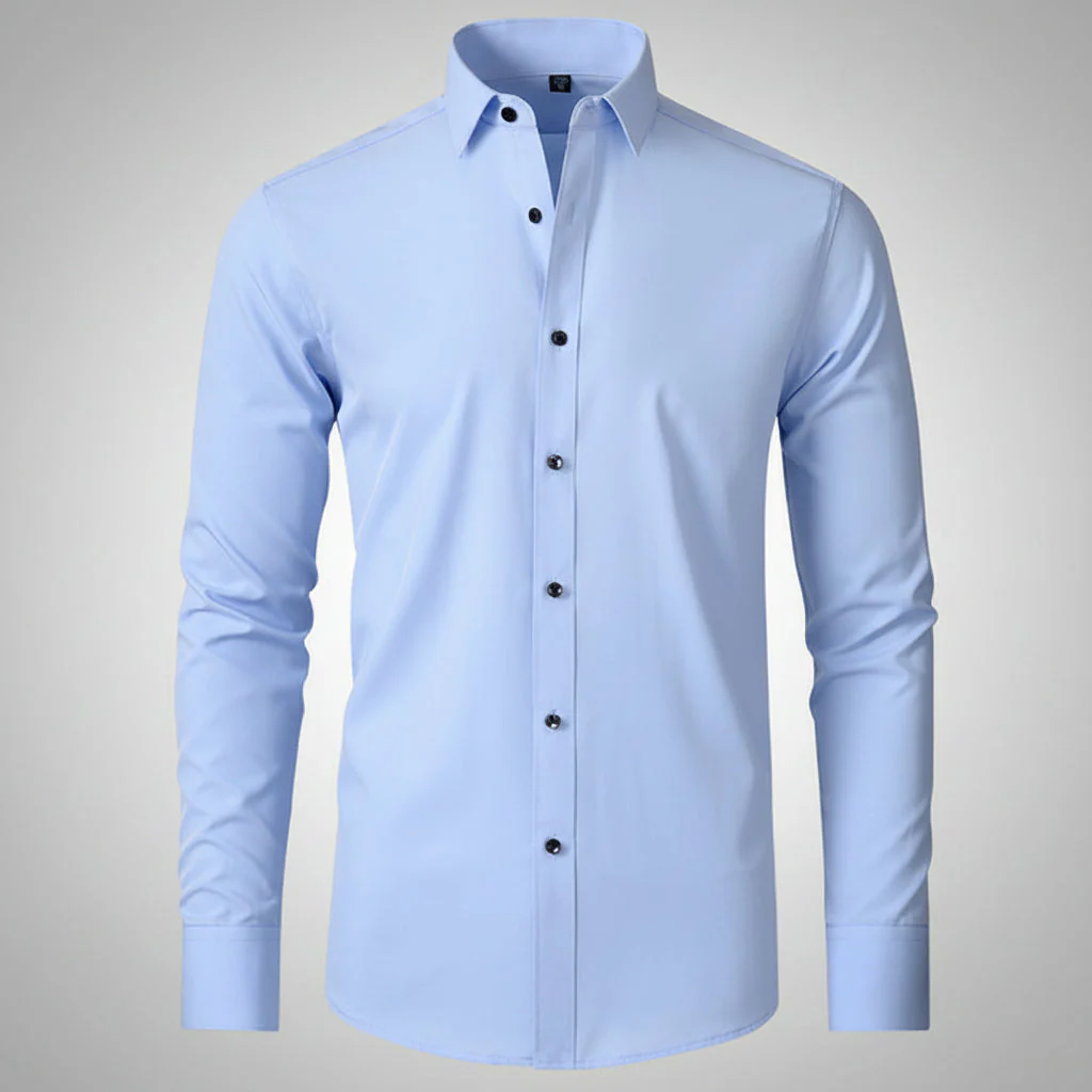 Herren Langarmshirt Baumwolle Jeden Anlass - Image 3