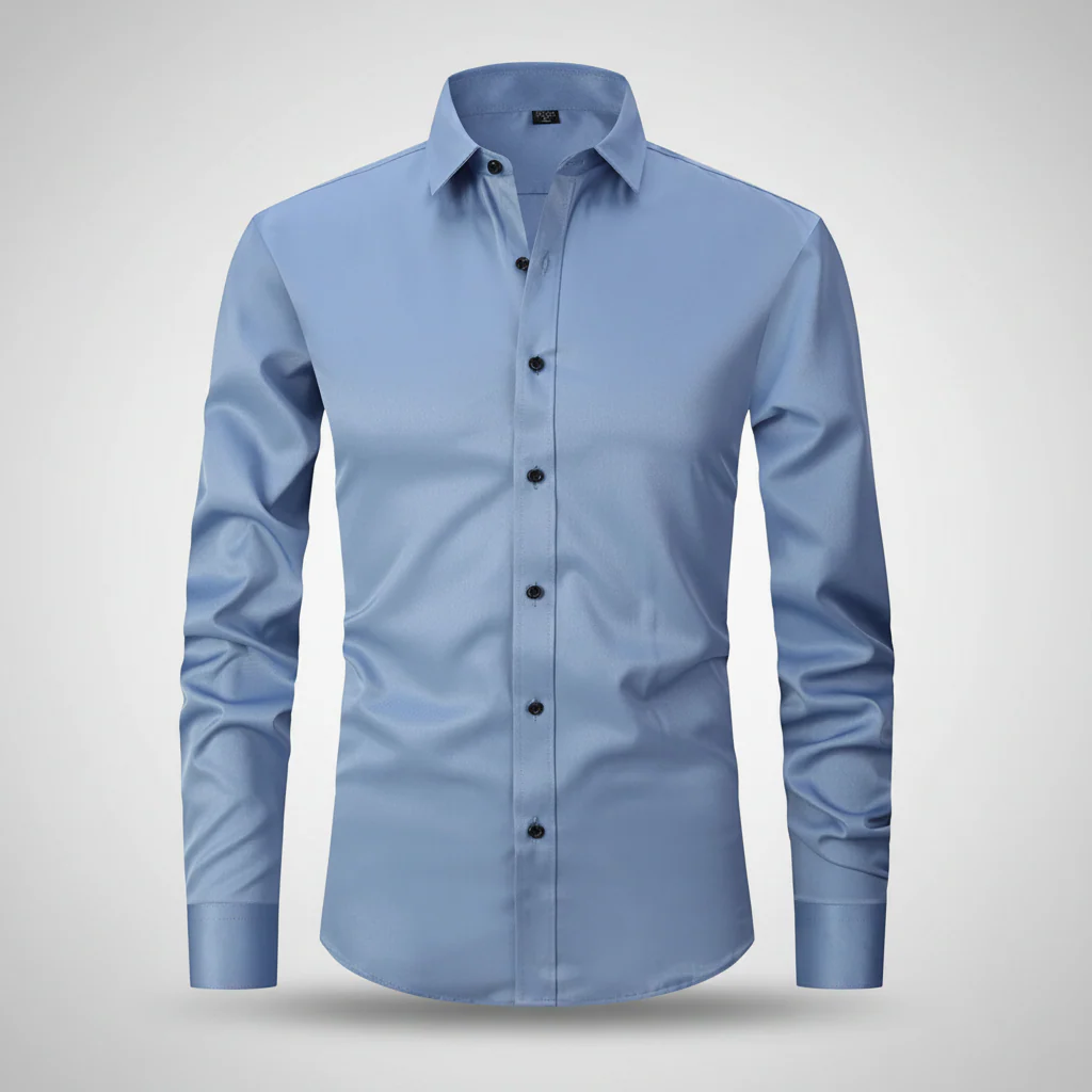 Herren Langarmshirt Langarm Hemd Freizeit Casual Oberteil - Image 3