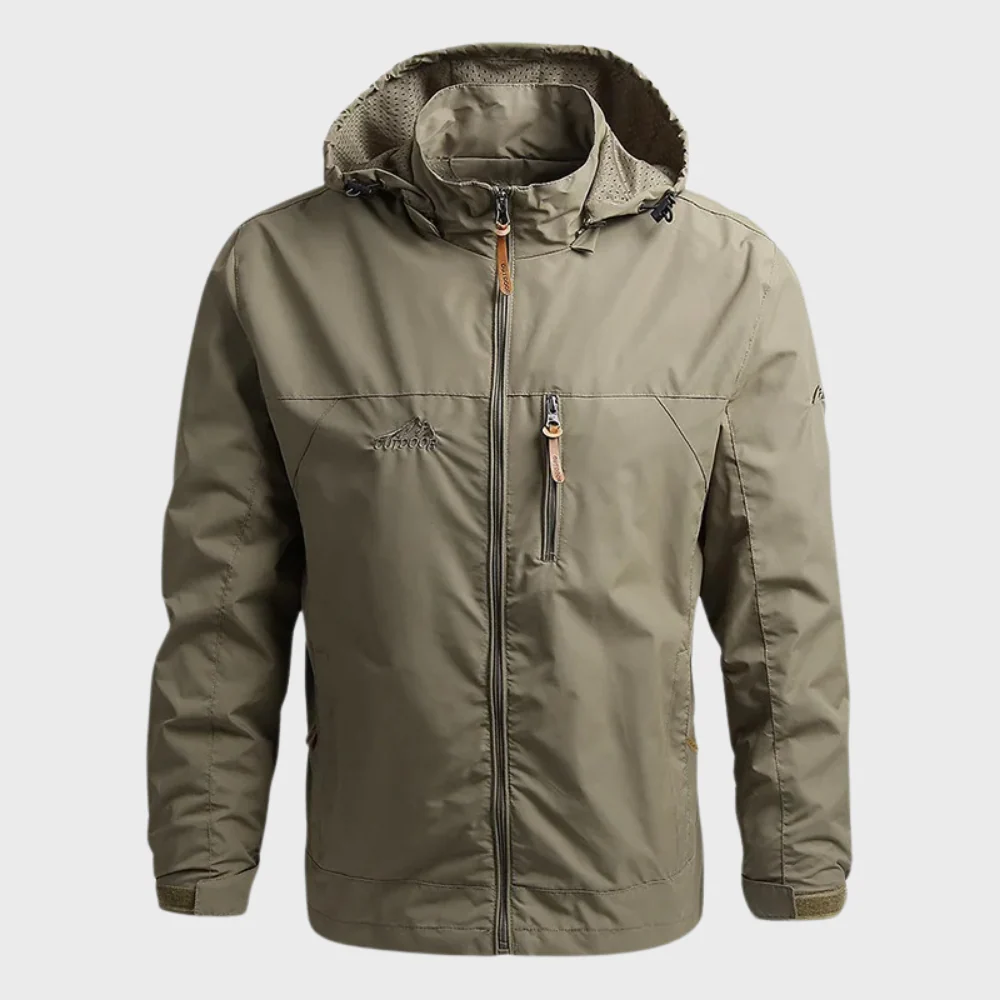 Herren Outdoor-Regenjacke mit Kapuze | Wasserabweisend - Image 2