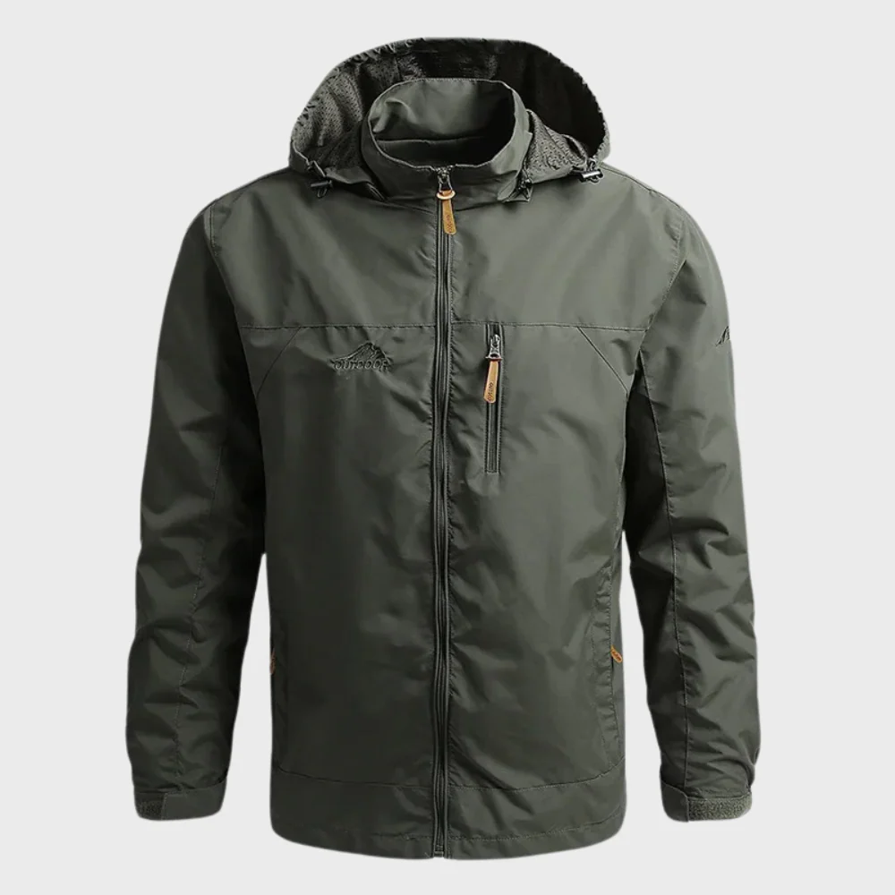 Herren Outdoor-Regenjacke mit Kapuze | Wasserabweisend - Image 5