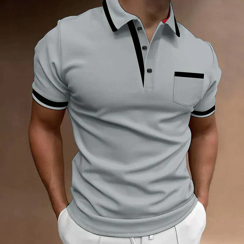 Herren Polo-Shirt | klassischer Schnitt mit V-Ausschnitt - Image 3