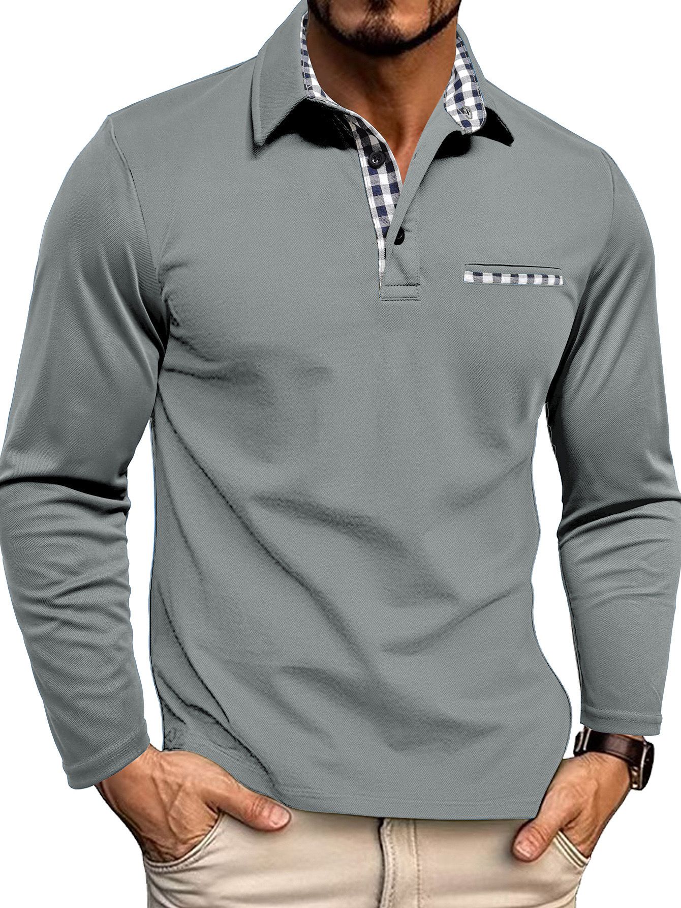 Herren-Poloshirt mit langarmdesign | Alltagstauglich - Image 19