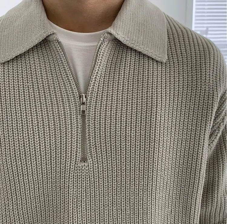 Herren Pullover mit Viertelreißverschluss - Image 4