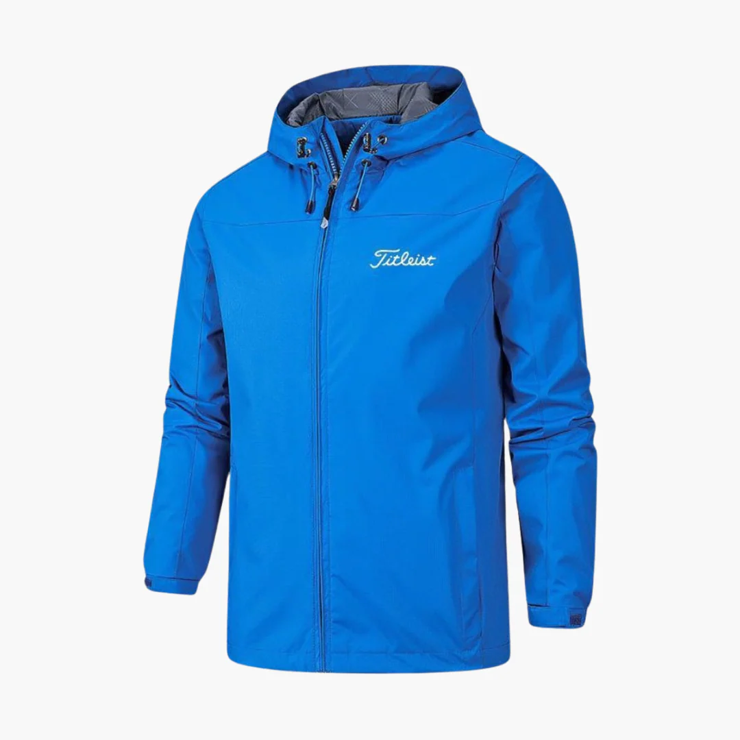 Herren Regenjacke mit Kapuze und Reißverschluss - Image 3