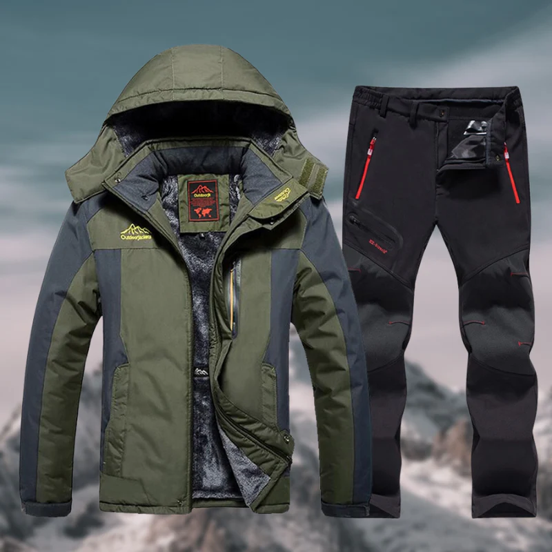 Herren Set | Zweiteilige Jacke Hose geschlossene Form Details - Image 5