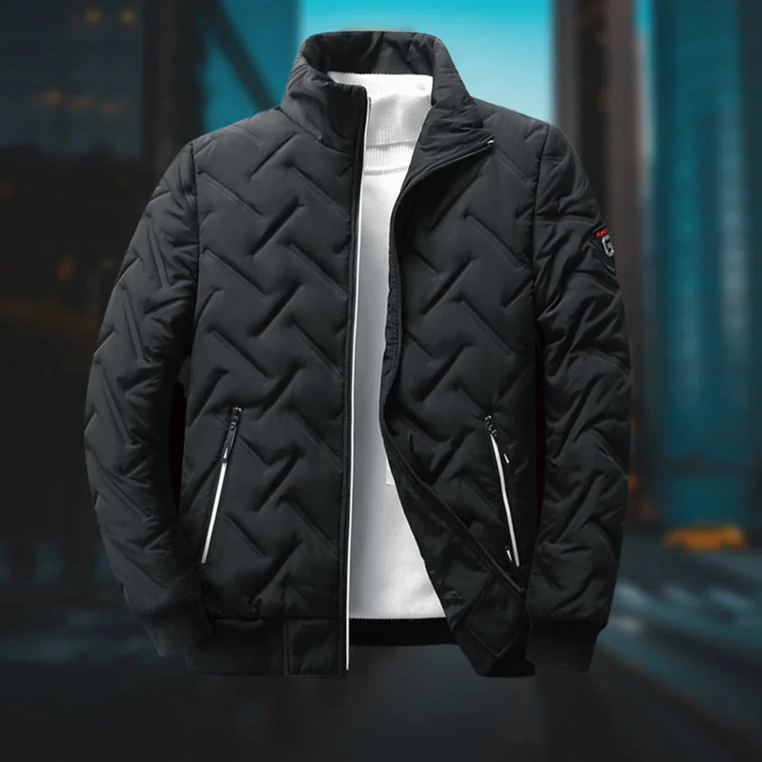 Herren-Steppjacke mit hohem Kragen - Image 6