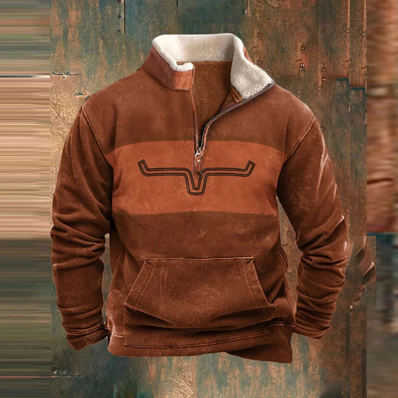 Herren warmer Vintage-Pullover | Norweger