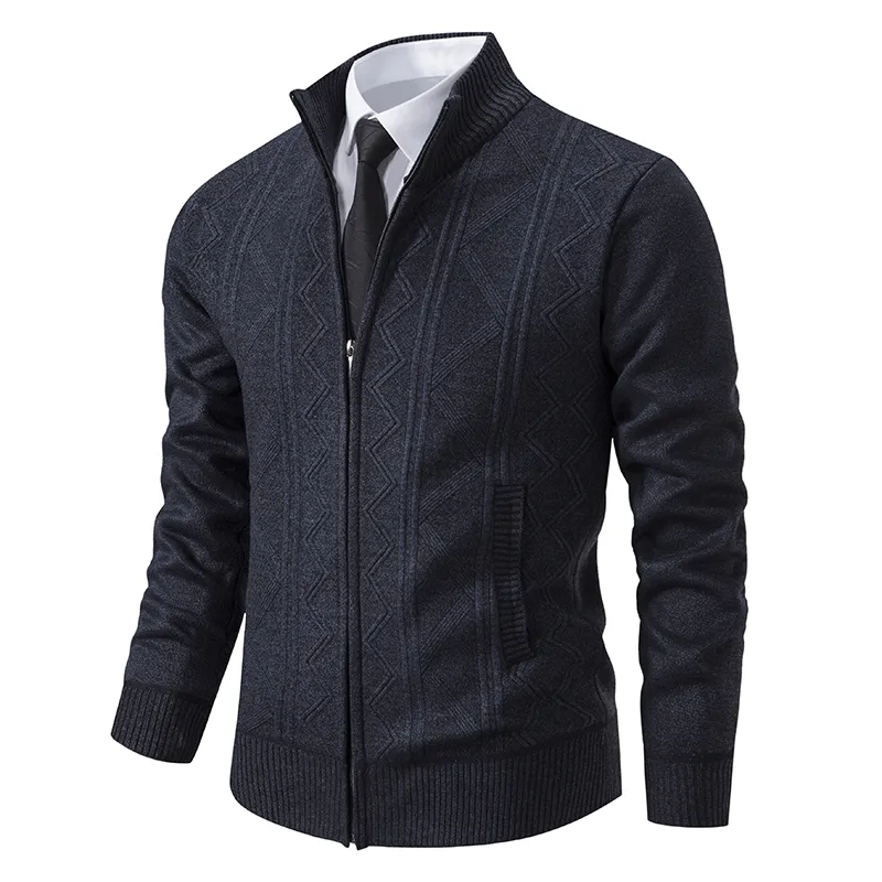 Herren Winter Strickjacke | Mit Reißverschluss - Image 7