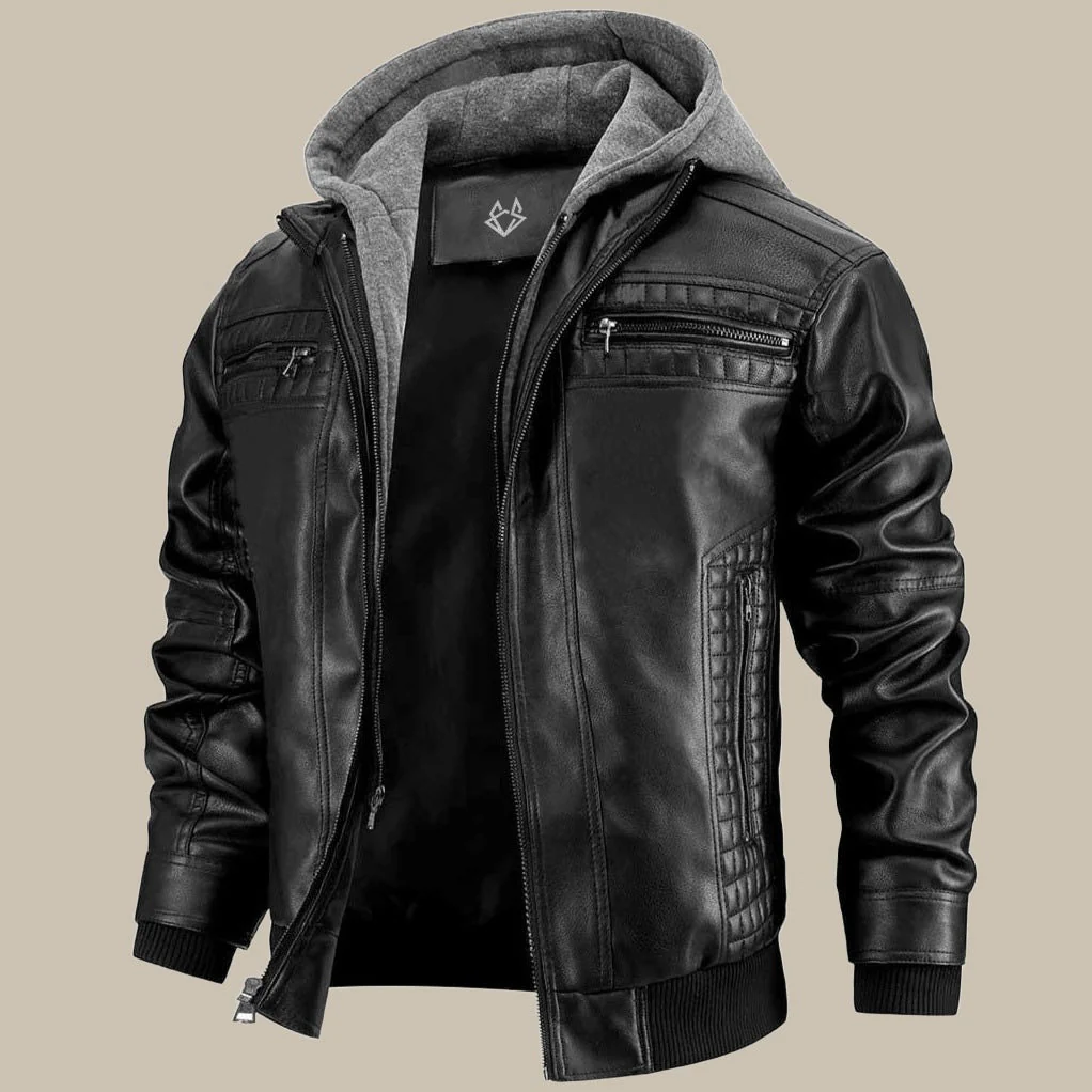 Herrenjacke mit glatter Oberfläche | Gerade Form - Image 4