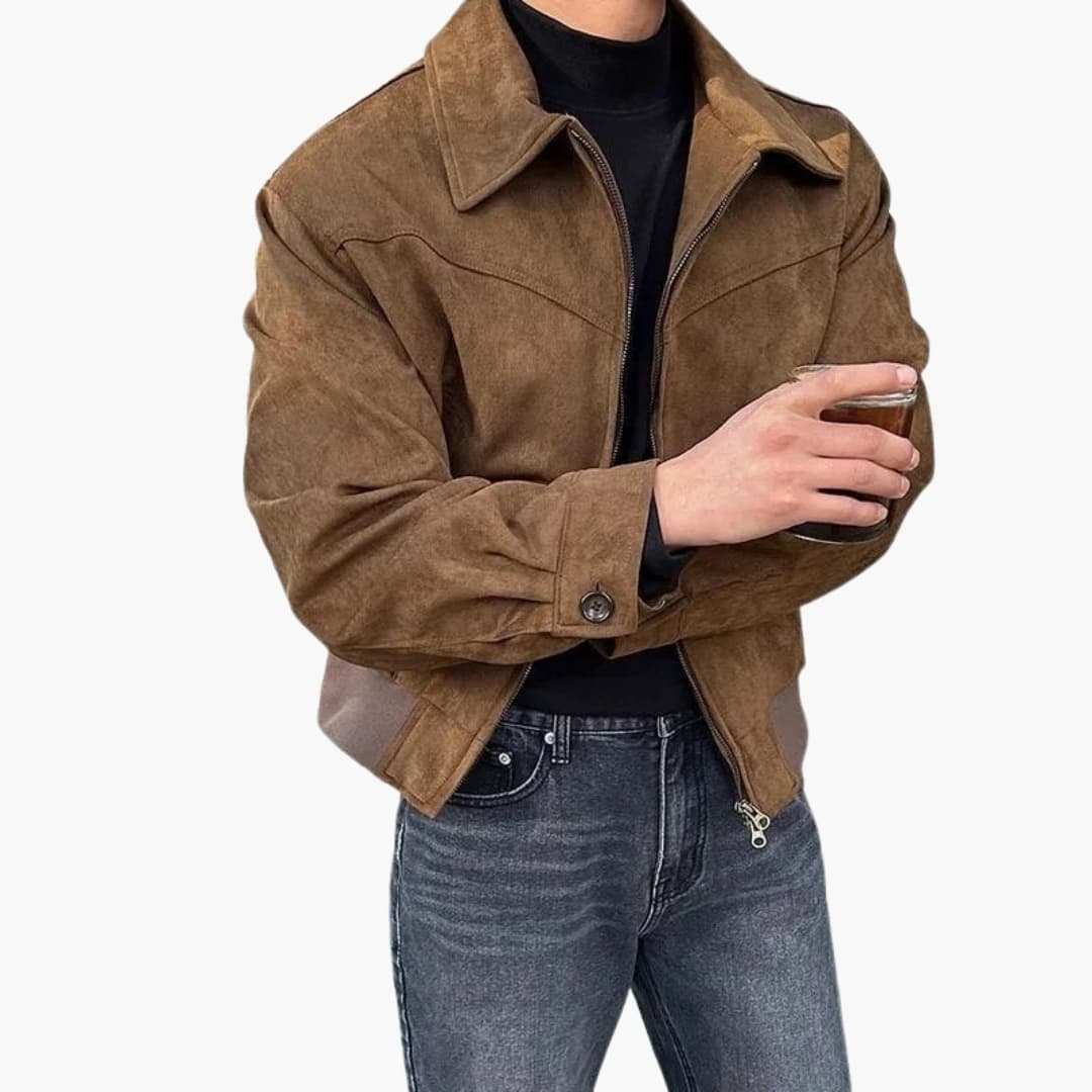 Herrenjacke mit Reißverschluss