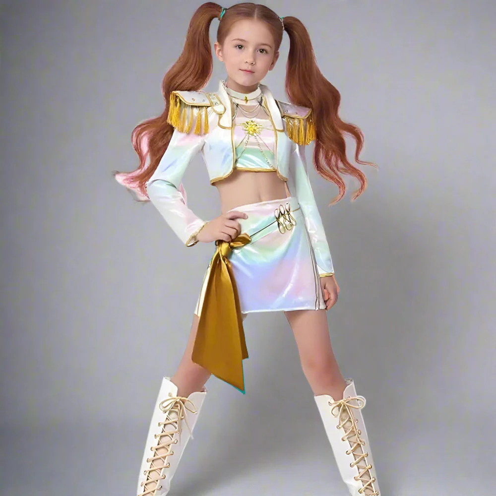 Holographic Kpop Kostüm für Kinder Mädchen - Image 9