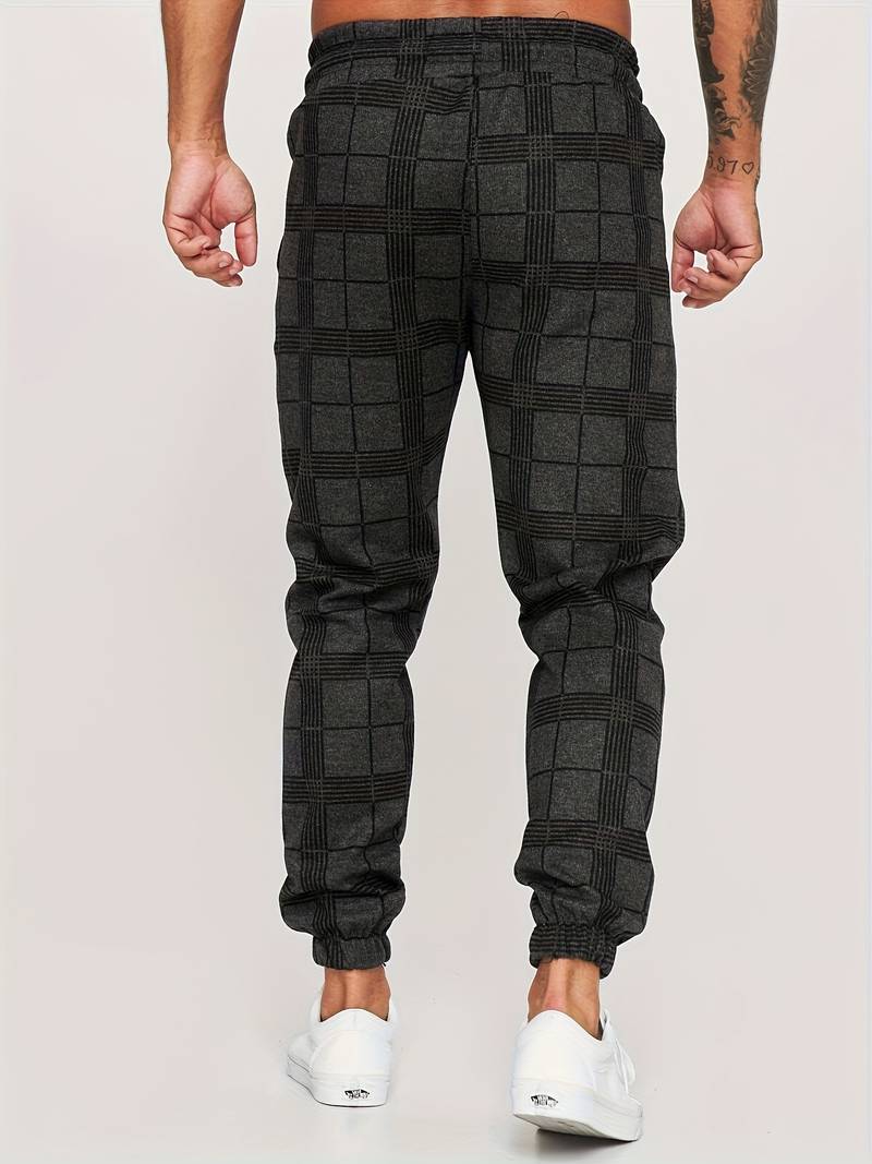 Hose Herren | Jogginghose Mit Karomuster - Image 3