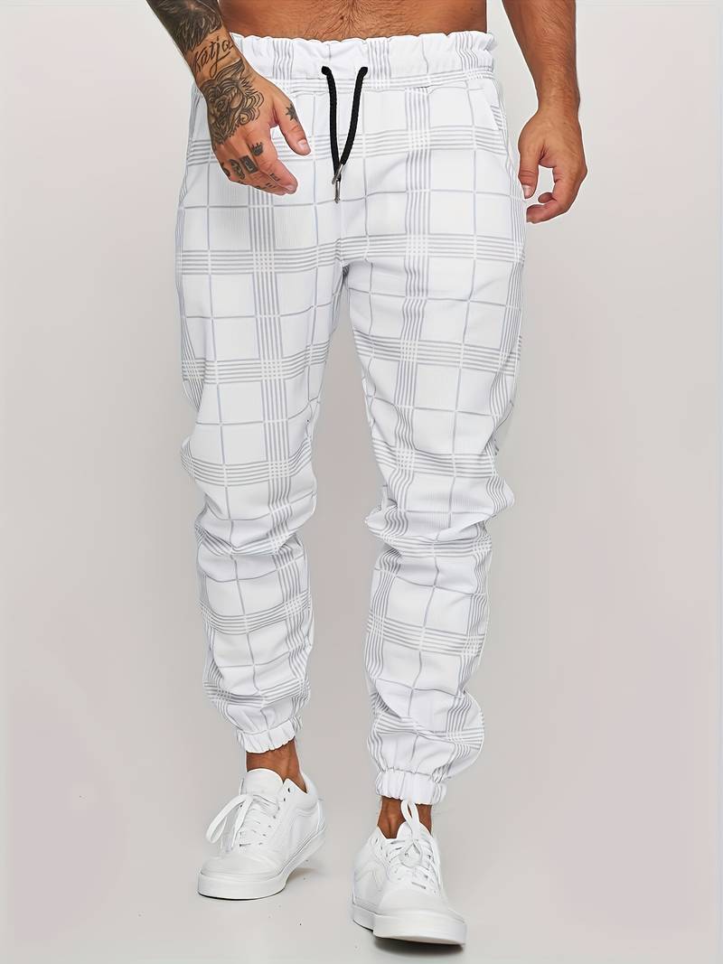 Hose Herren | Jogginghose Mit Karomuster - Image 5