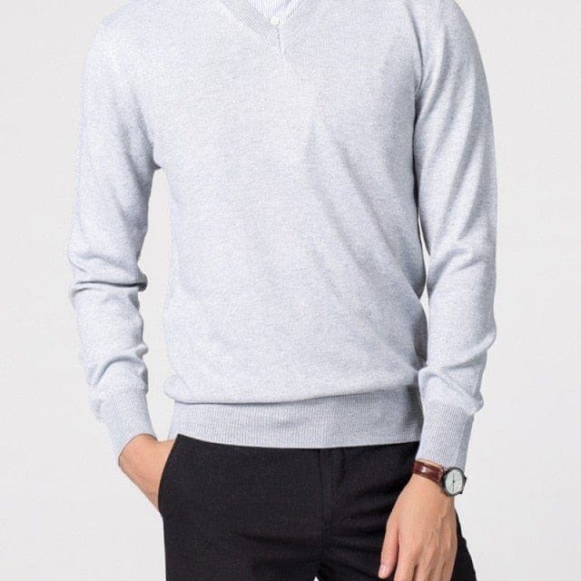 Hugo – Eleganter Herren Cashmere Pullover mit V-Ausschnitt - Image 6