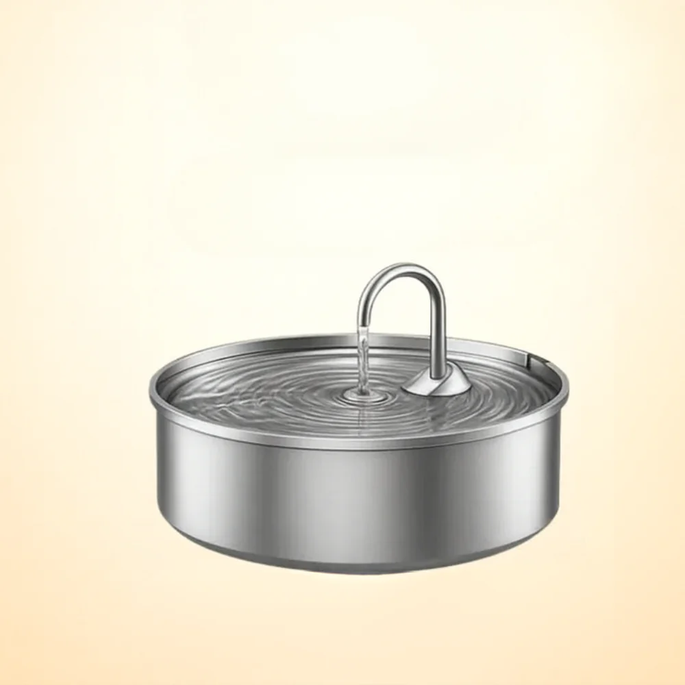 Hunde Trinkbrunnen Edelstahl Automatisch Leise Hygienisch Napf - Image 5