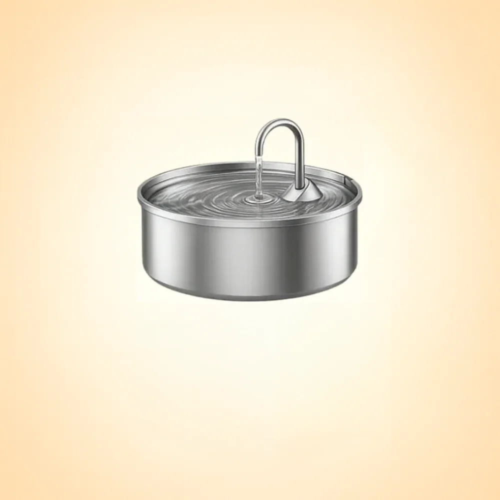Hunde Trinkbrunnen Edelstahl Automatisch Leise Hygienisch Napf - Image 6