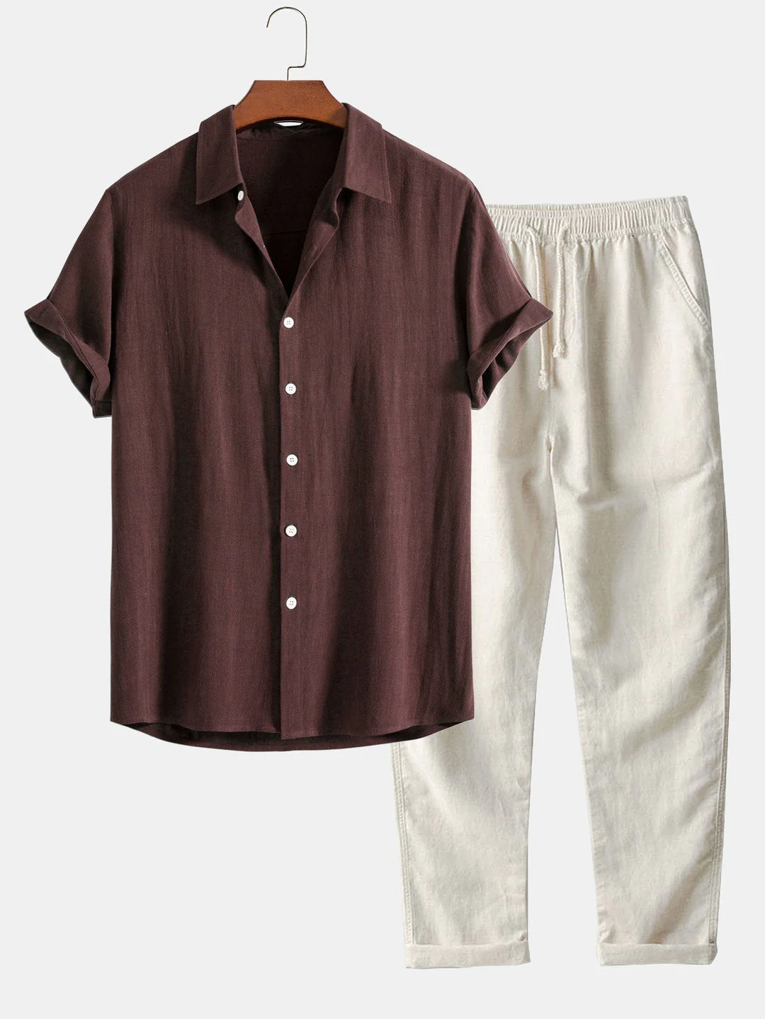 Ian- Herren Sommer Set aus Baumwolle und Leinen - Image 2