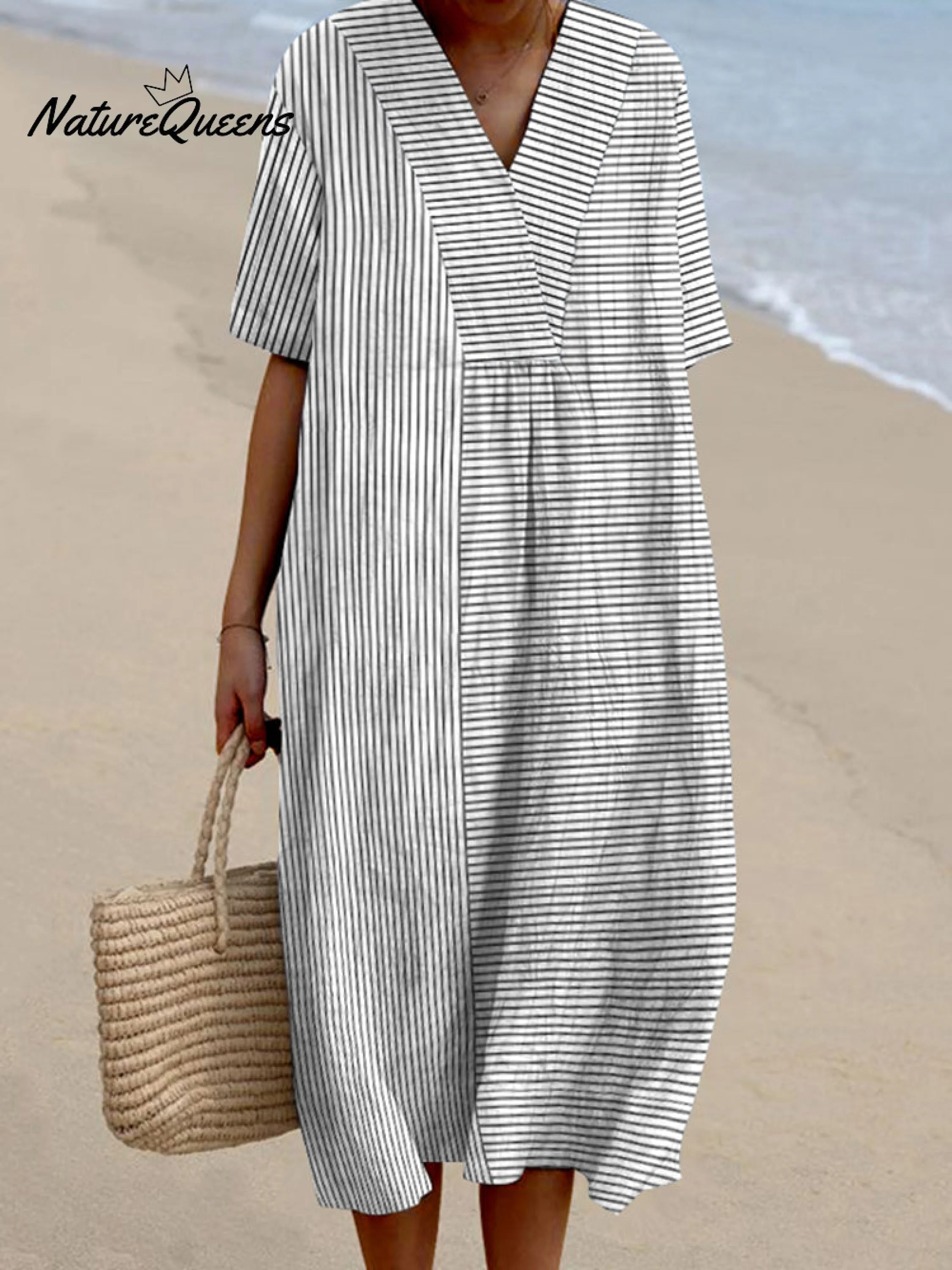 Isa | Vintage Streifen-Kleid