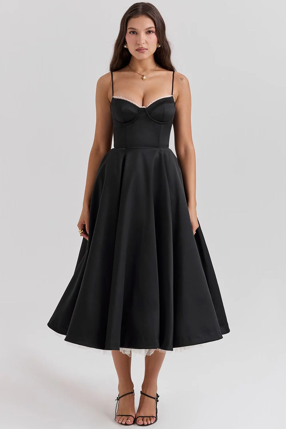 Isabella – Elegantes trägerbetontes Damen Midikleid - Image 2