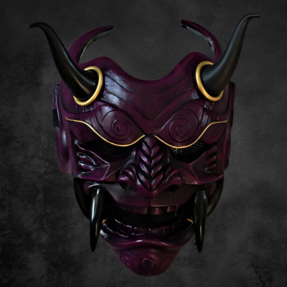 Japanische Oni Maske Latex Deko