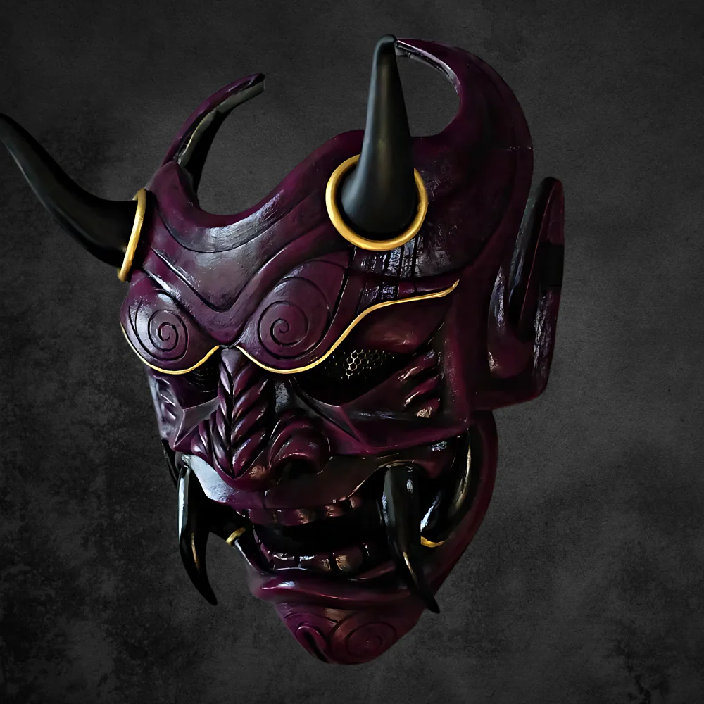 Japanische Oni Maske Latex Deko - Image 3