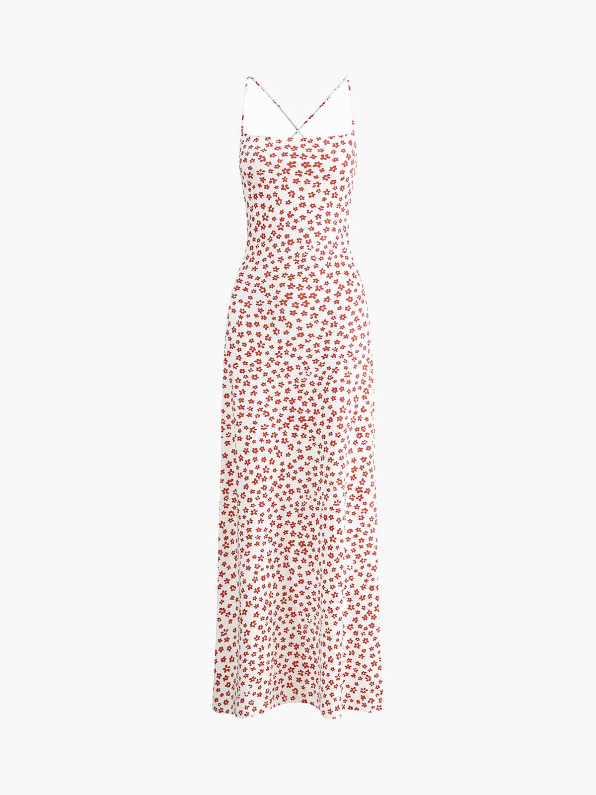Johanna | Romantisches Blumenkleid mit Spaghettiträgern – Zeitlose Schönheit & Komfort